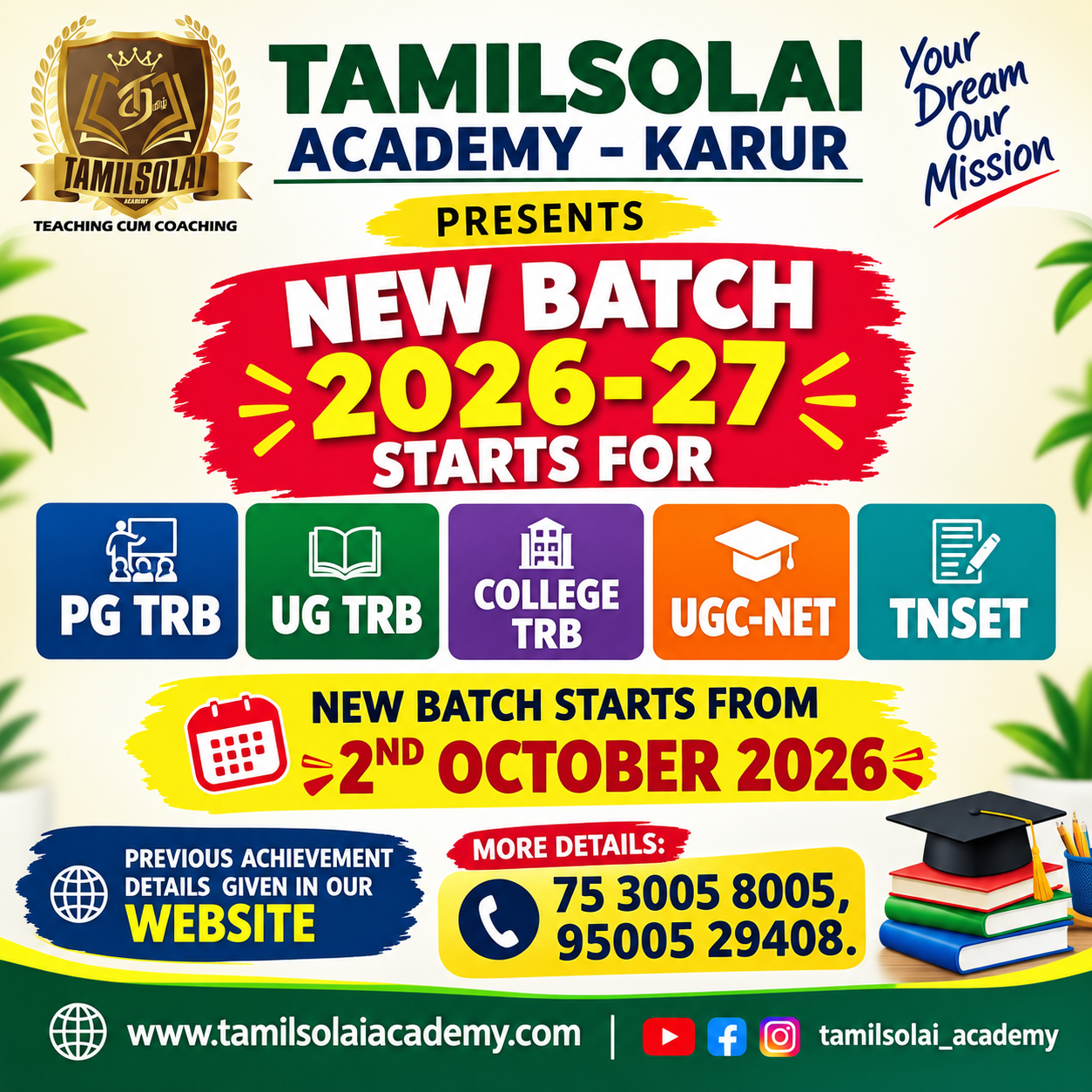 NEW BATCH STARTS FROM 02.10.2026